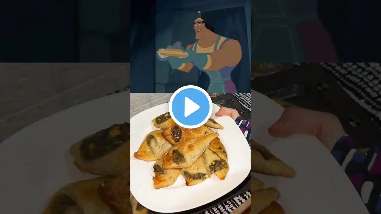 Kronk’s Emperor Approved Spinach Puffs! #shorts #kronk #spinach #spinachpuffs