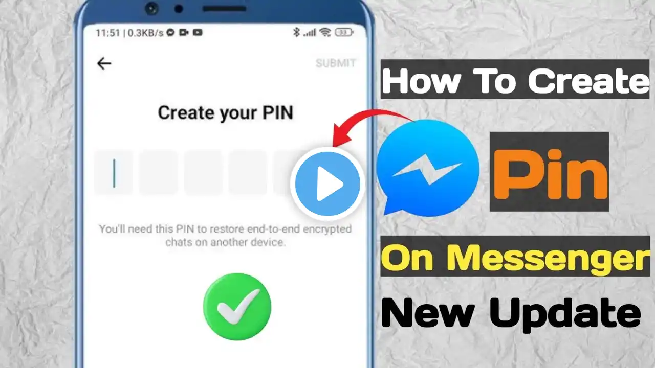 How To Create PIN in Facebook Messenger |Reset End-to-end Encrypted Chat PIN Code 2025