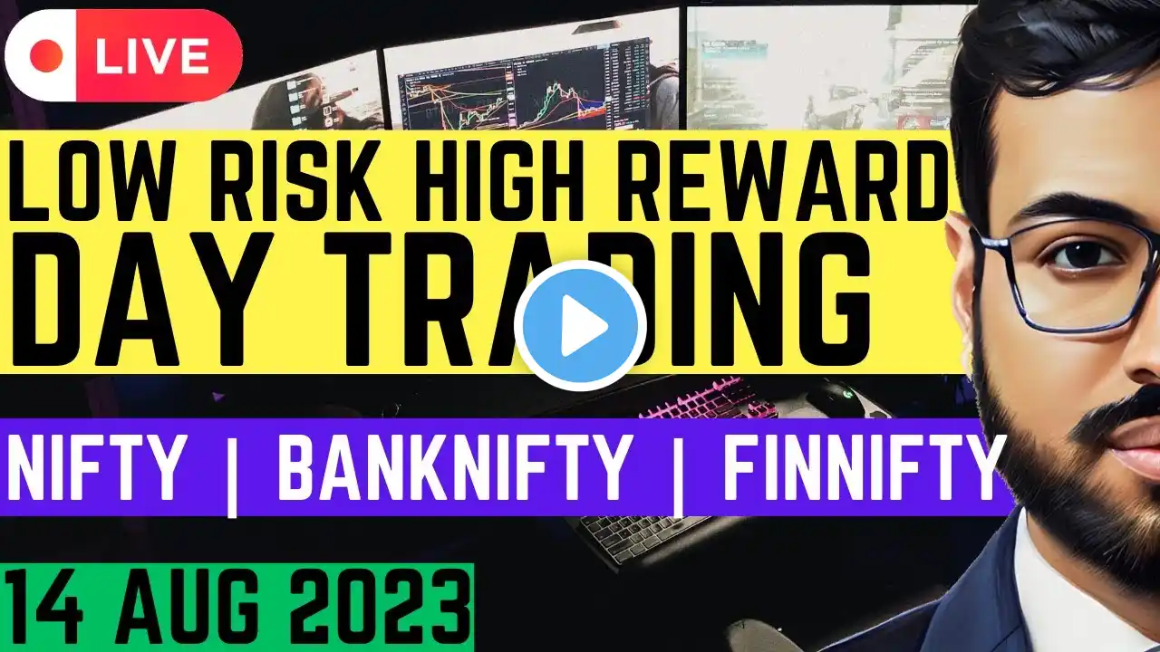 Expiry Day Trading FINNIFTY Nifty50 BankNifty | 14 August 2023 | High Reward low Risk Setup #nifty50
