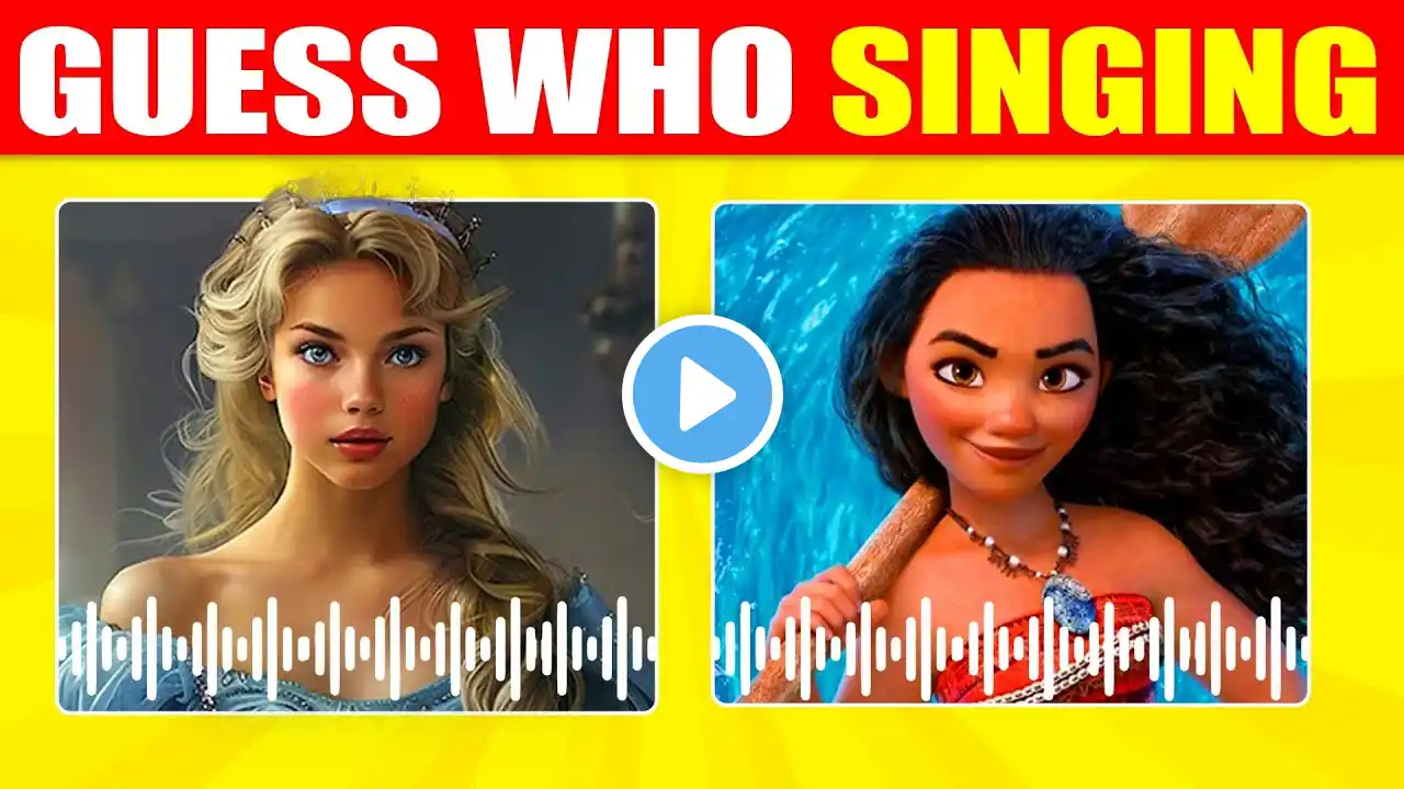 Can You Guess the Disney Character Singing? 🎶 Fun Disney Music Quiz! | Quiz Zest