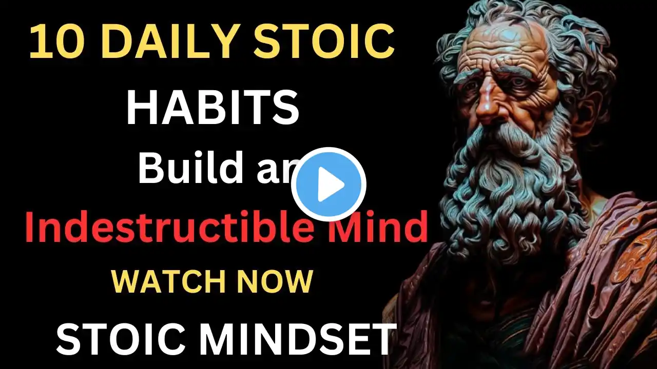 10 Daily Stoic Habits to Develop an Indestructible Mindset | Wisdom Stoic YT