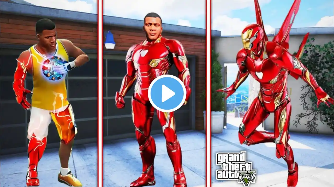 Franklin Upgrading $1 Iron Man To $1,000,000,000 Iron Man In GTA 5 😱