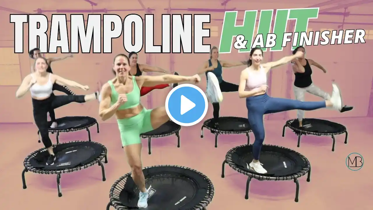 INTENSE Trampoline HIIT Workout ⟩⟩ 10 MIN AB Finisher