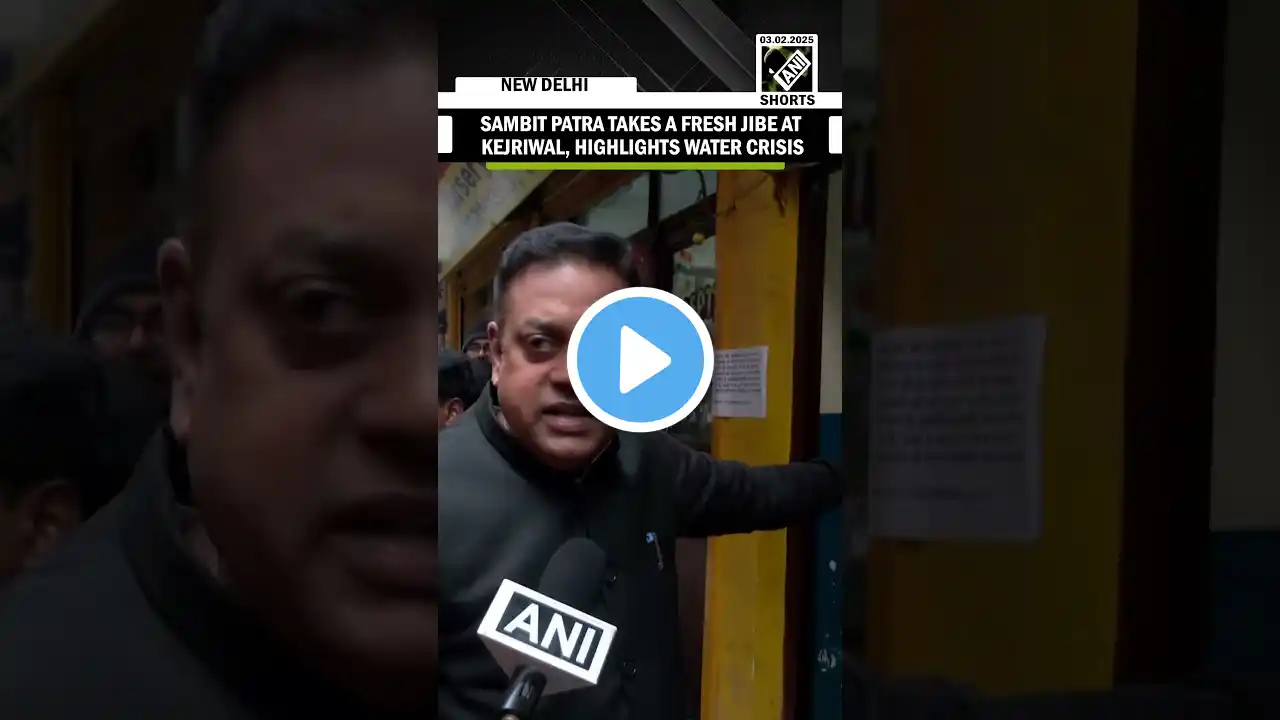 Delhi Elections: Sambit Patra highlights water crisis in Bijwasan Assembly constituency