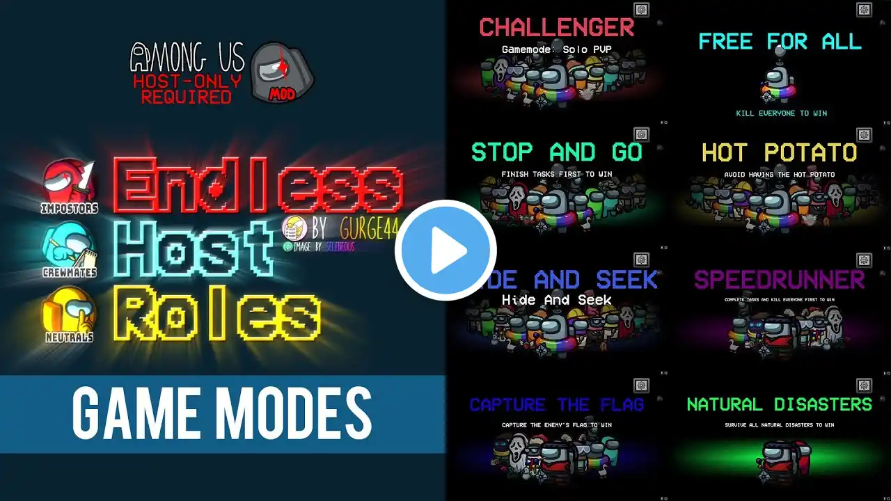 Ultimate Guide to GAME MODES in Endless Host Roles Mod for Among Us!