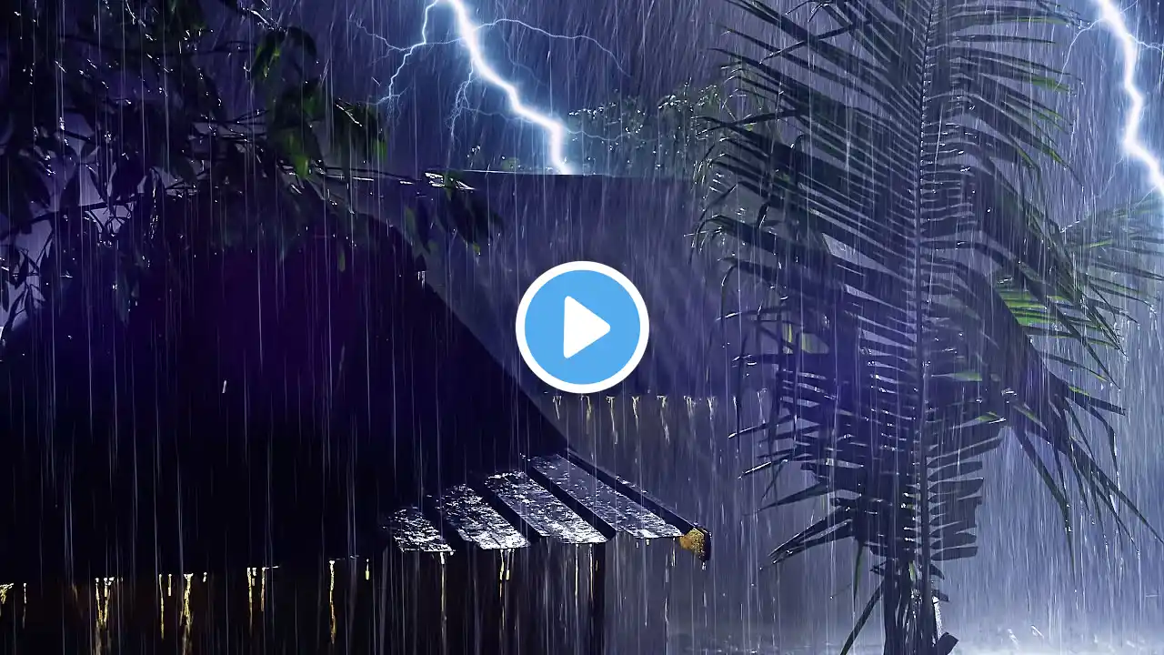 Sleep Soundly to the Rhythmic Rain & Thunderstorm Sounds | Rain & Thunder Sounds for Sleeping