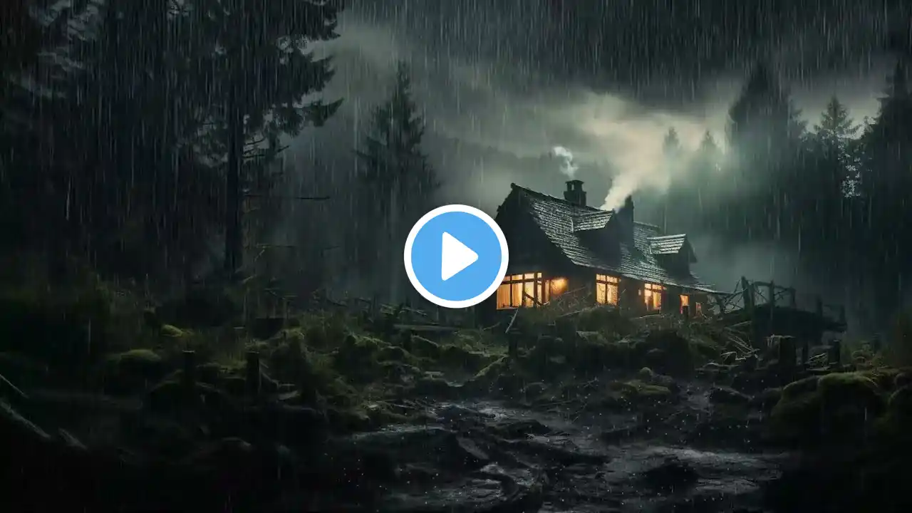 Instant Deep Sleep 🌧️ Heavy Rain Sounds for Relaxation, Studying, and Stress Relief at Night