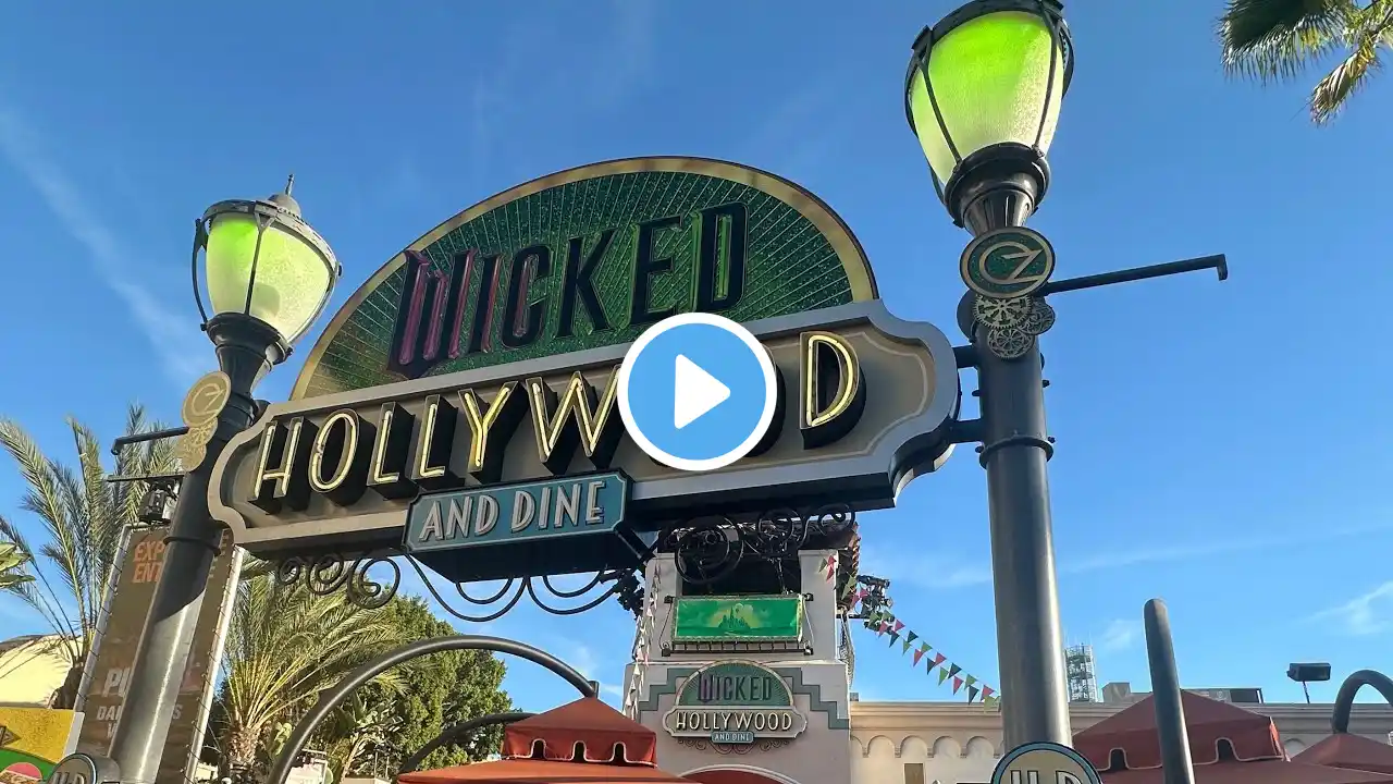 Wicked Restaurant & Halloween Horror Nights Merchandise are half off at universal studios Hollywood