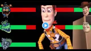 SFM FNaF TOY STORY 4 VS SONIC Security Breach VS PRIME Security breach WITH Healthbars #5