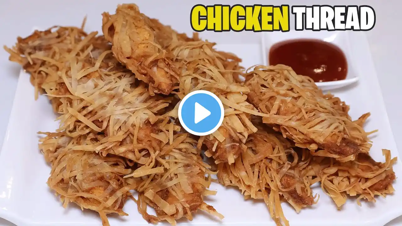 Iftar Special Crispy Chicken Thread Recipe l Ramadan Special Recipe By Kitchen With Amna