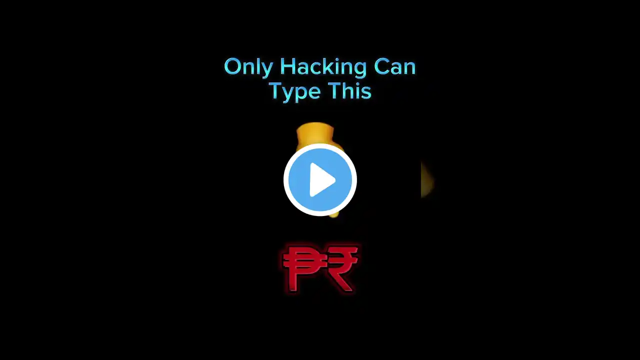 Only Hackers Can Type This | #shorts #viral