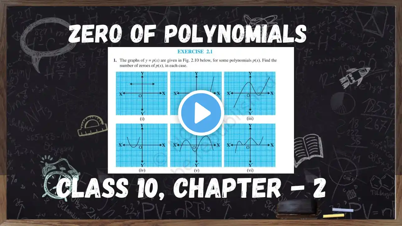 Discover The POWER of Zero in POLYNOMIALS | Class 10 Maths | Chapter 2 | NCERT Exercise 2.1