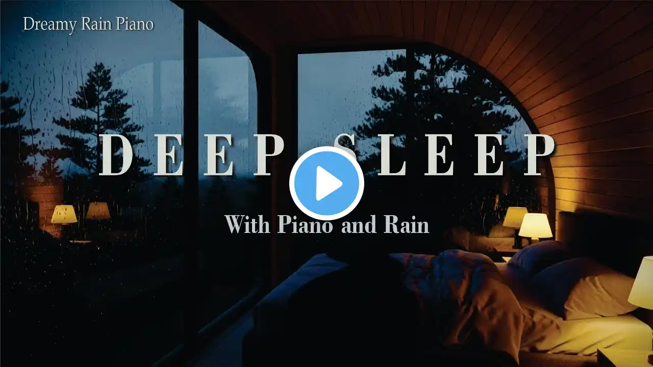 Deep Sleep with Peaceful Piano & Rain Sounds 🌧️ Warm Bedroom, Healing, Inner Peace