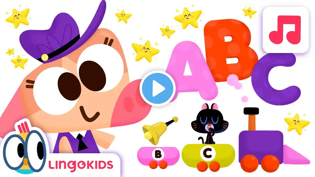 Sing the ABC TRAIN!! 🚂 🇦🇧🇨 | Alphabet Song | Lingokids songs for kids