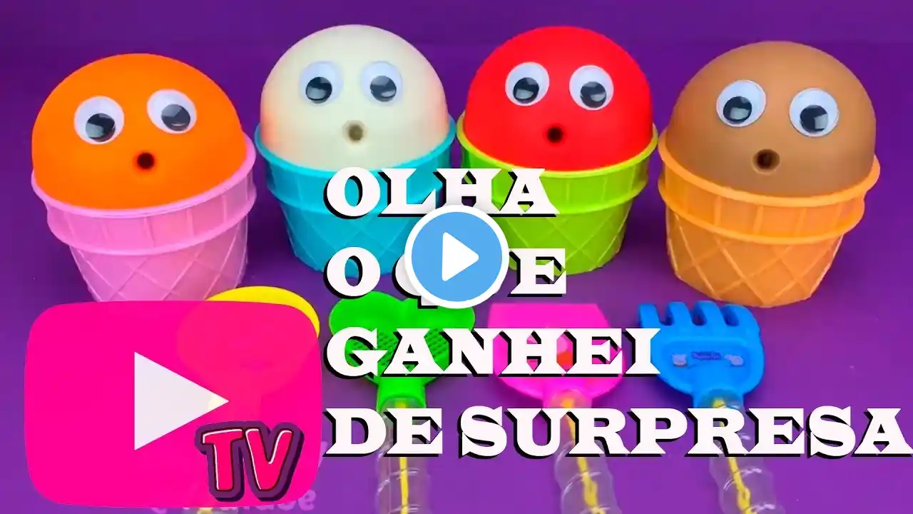 4 Colors Play Doh Ice Cream Cups PJ Masks Chupa Chups Surprise Toys Yowie Flappy Bird 🔴AO VIVO | 💖