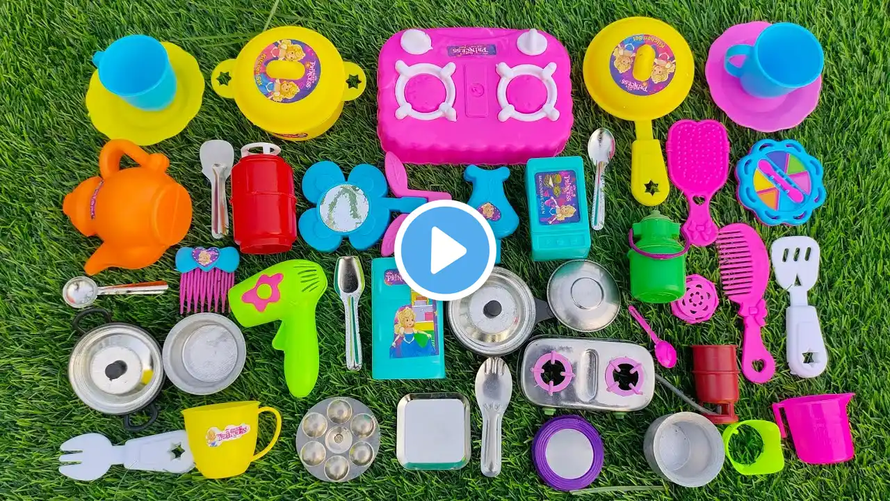 8:08 Minutes Satisfying with Unboxing Hello Kitty Kitchen Set | ASMR Tiny Toys New Kitchen Set