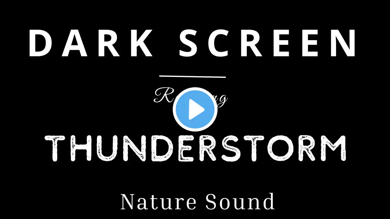 Rain Sounds for Sleeping - Soothing Rain & Gentle Thunder Relax for Fast Sleep, Remove Insomnia