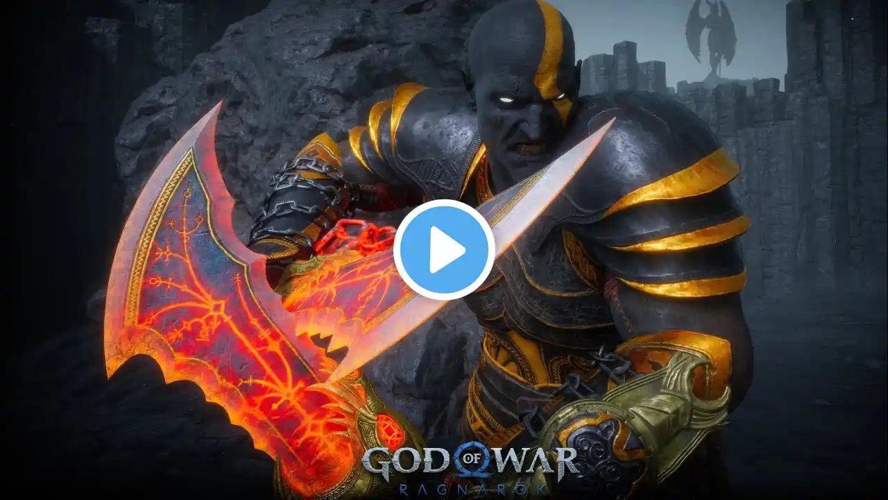 Dark Odyssey Kratos vs Valhalla's Chosen God of War Ragnarök Valhalla PS5 60FPS