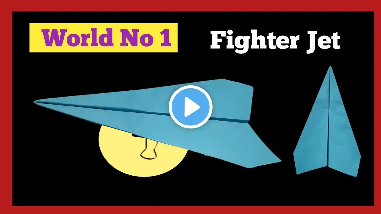 Easy making fighter jet for Kids/Origami Jet/How to make Paper Airplane Model/Kivabe plane banabo