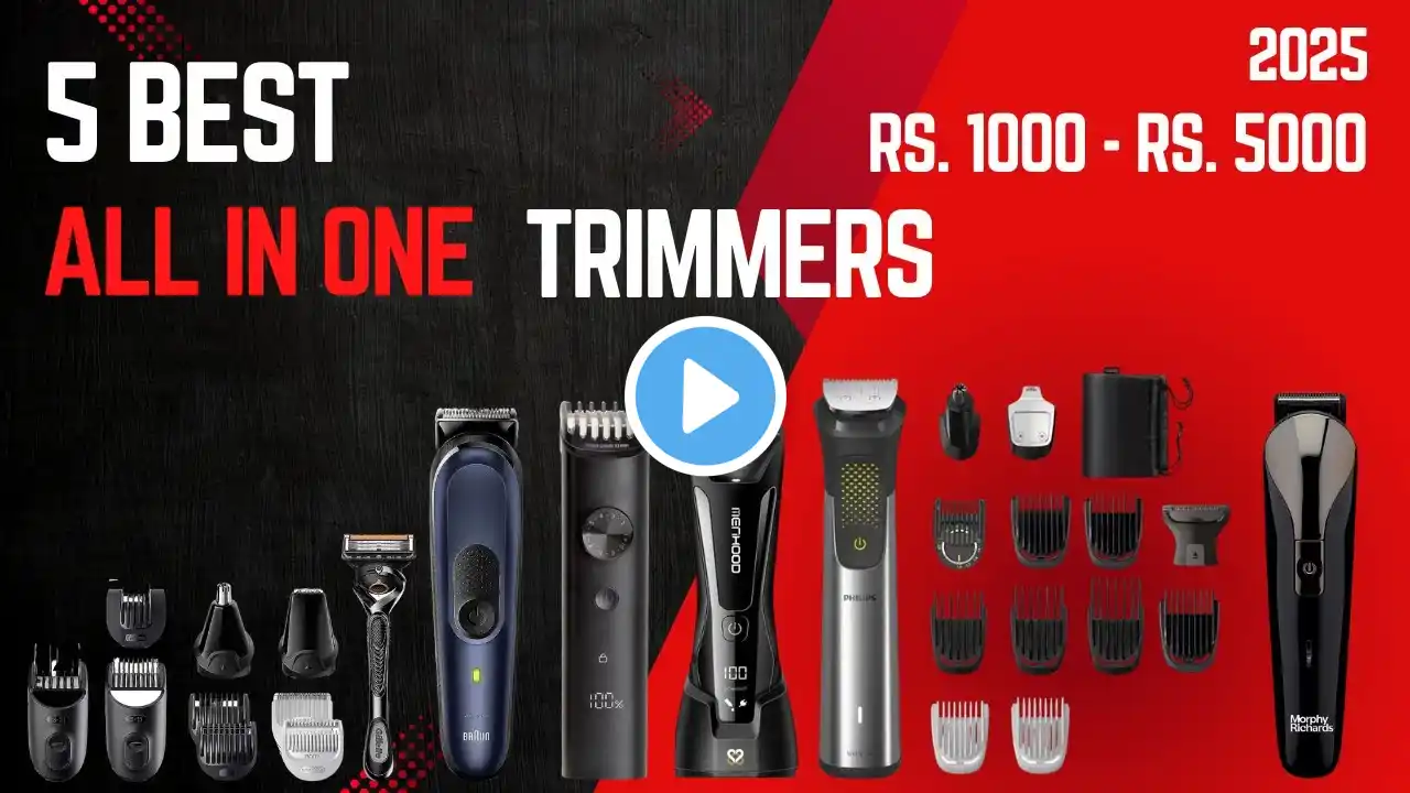 5 Best Trimmers In 2025 In India (₹1000 - ₹5000) | Best All In One Trimmers | Men Grooming Kits