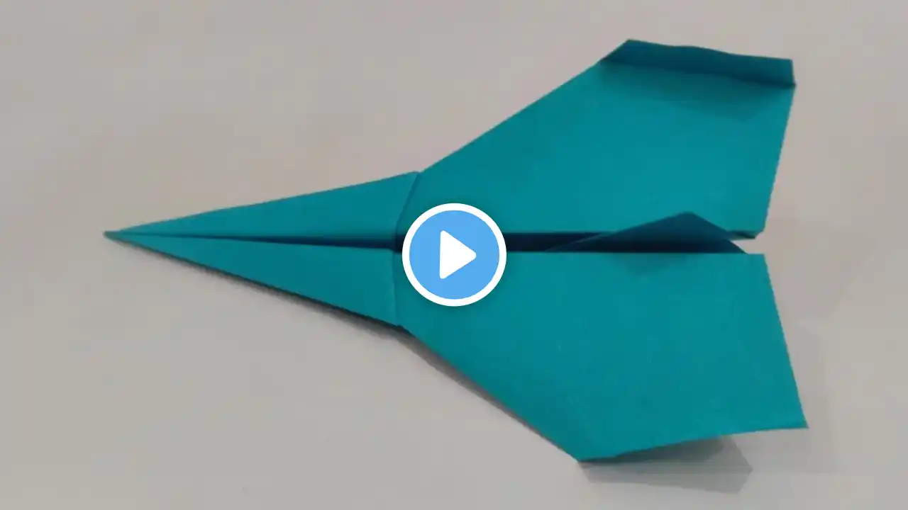 How To Make a Paper Airplane That Flies Far | Best Paper Plane | ORIGAMI JET paper planes