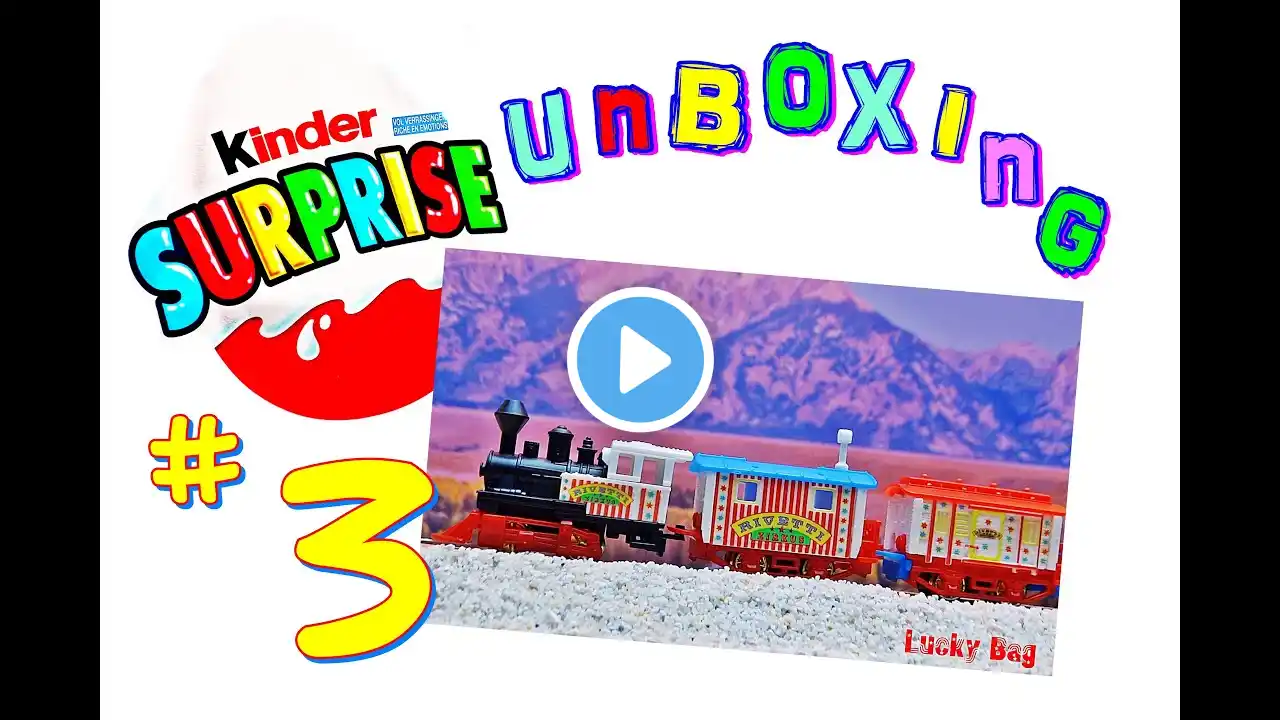 kinder SURPRISE EGG UNBOXING OLDIES TOY collection EGGS Ü Eier Überraschung new Lokomotive video No3