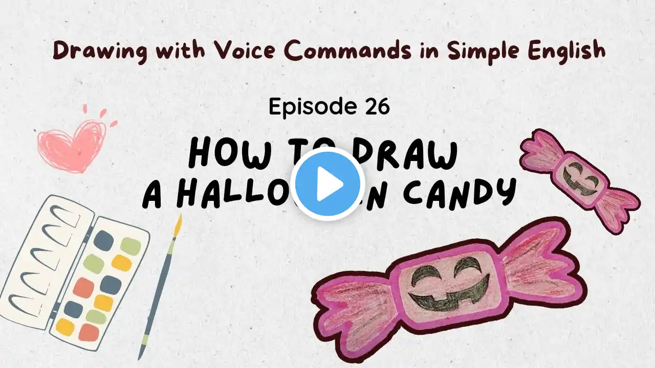 Vẽ kẹo ma quái Halloween Part 26:How to Draw a Halloween Candy 2-Easy Step by Step Tutorial for Kids