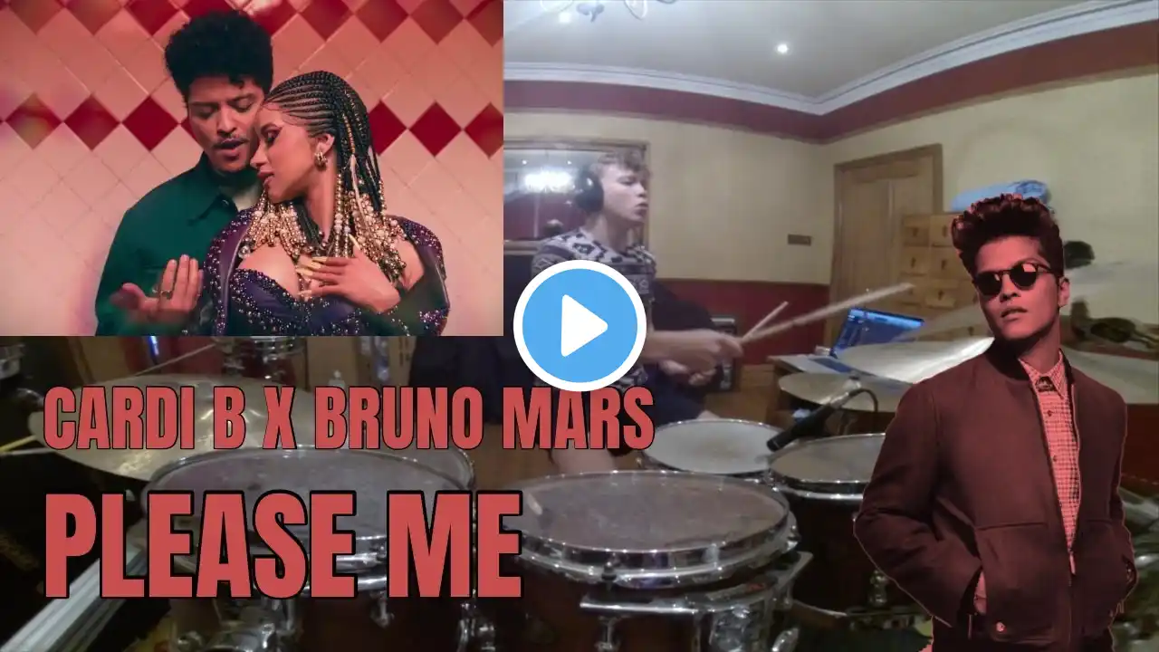 Please Me: Cardi B feat. Bruno Mars Drum Cover!