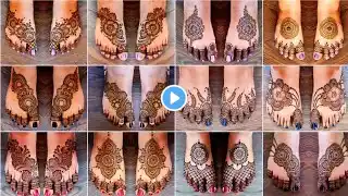 Top 20 Feet mehndi designs for eid |Easy leg mehndi designs |Foot simple mehandi