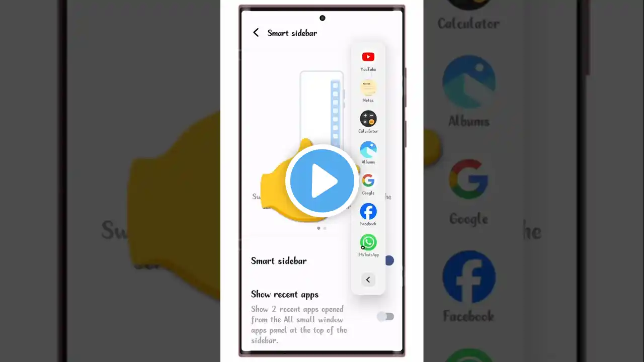 Vivo V27 Me Smart Sidebar On Kaise Kare | How To Add Smart Sidebar On Vivo V27 | #sorts #viralvideo