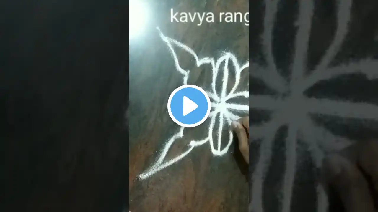 Beginnersrangolidesign ❤️#youtubeshorts #rangoli #kolam #muggulu #viralvideo #trending #viral #short