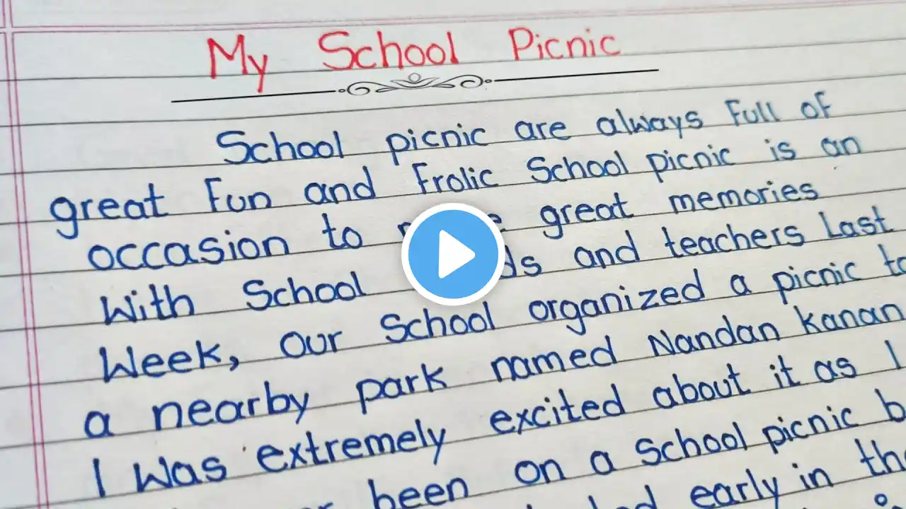 Write An Essay On My School Picnic In English. || 10 lines on school picnic