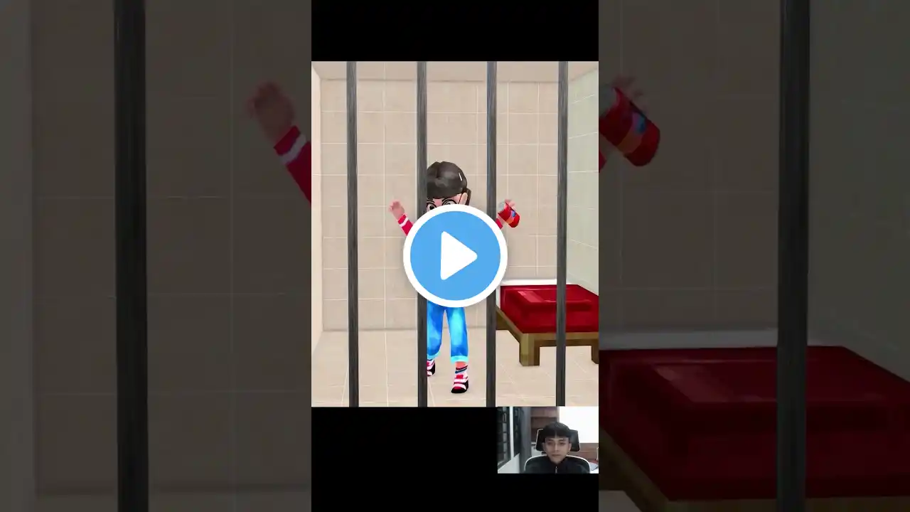 Scary Teacher 3D - Superhero Help Baby Doll Escape Iron Cage 5 Times Challenge Nick Win #shorts