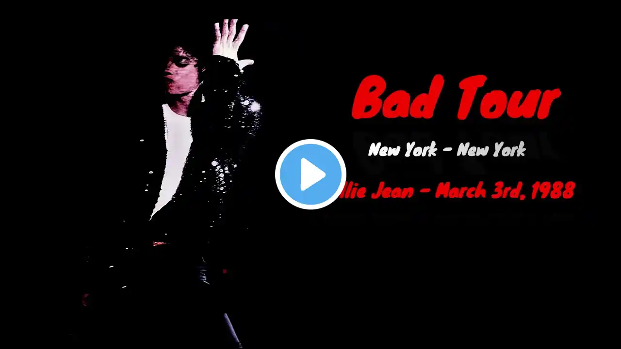 Michael Jackson | Billie Jean New York March 3rd, 1988 (Enhanced)