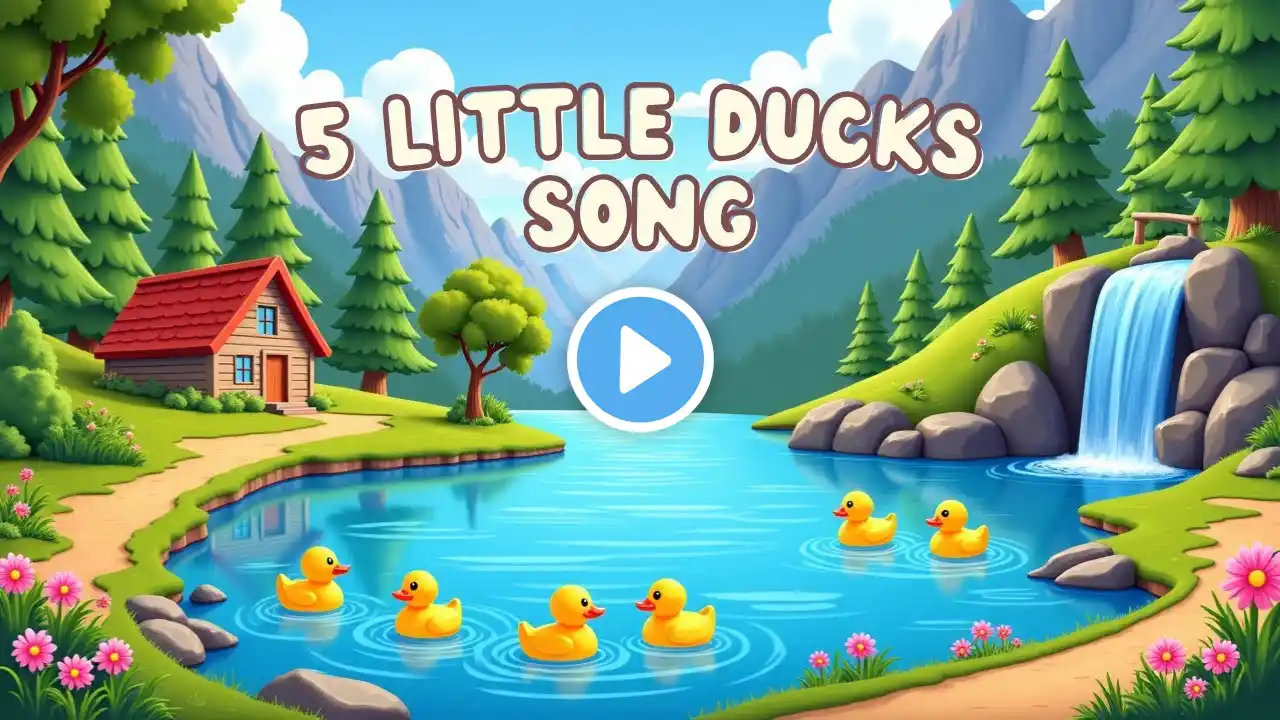 Kids Song 5 Little Ducks  Went Swimming One Day | Nursery Rhymes for Babies, Kids and Children