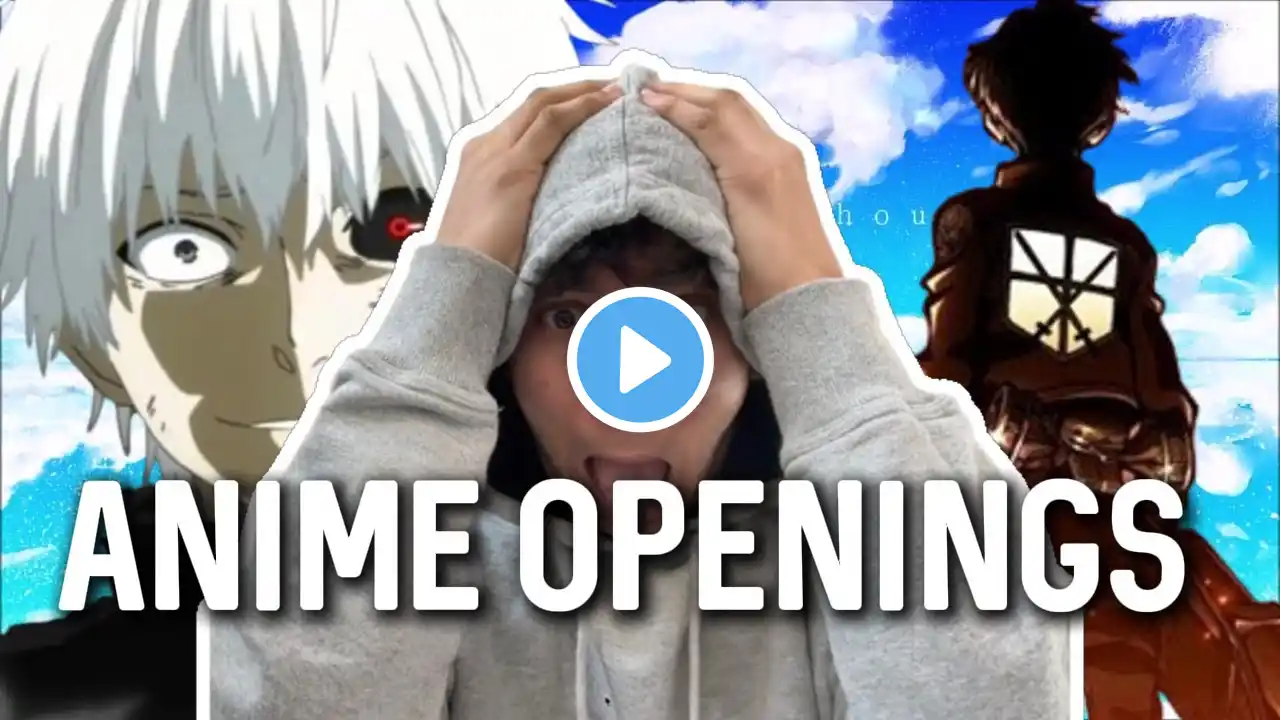 Anime Noob Reacts to ANIME OPENINGS for THE FIRST TIME