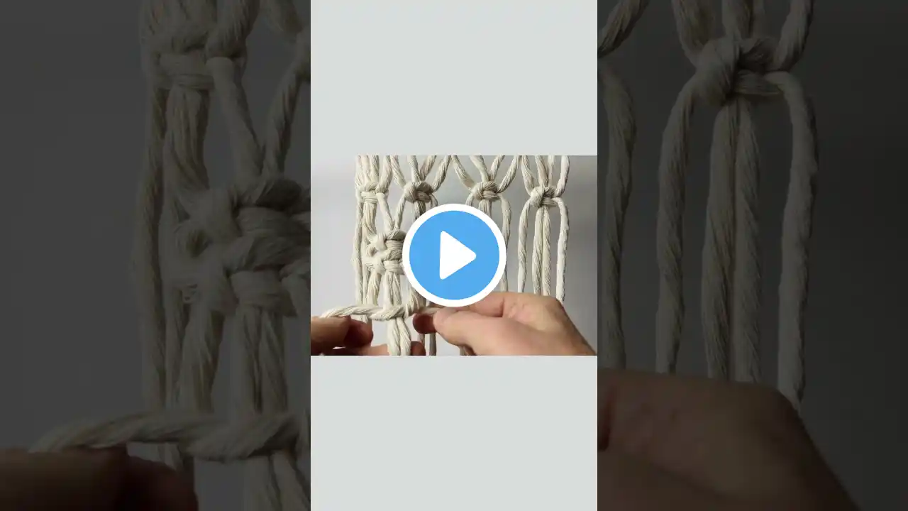 Macrame Pattern - Picot Square Knot Pattern Tutorial - Easy Macrame Pattern