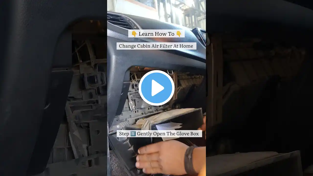 𝐒𝐚𝐯𝐞 𝐌𝐨𝐧𝐞𝐲 🤑 𝐒𝐚𝐯𝐞 𝐓𝐢𝐦𝐞 😎Change Your Car's Cabin Air Filter At Home 👍🏻 #shorts