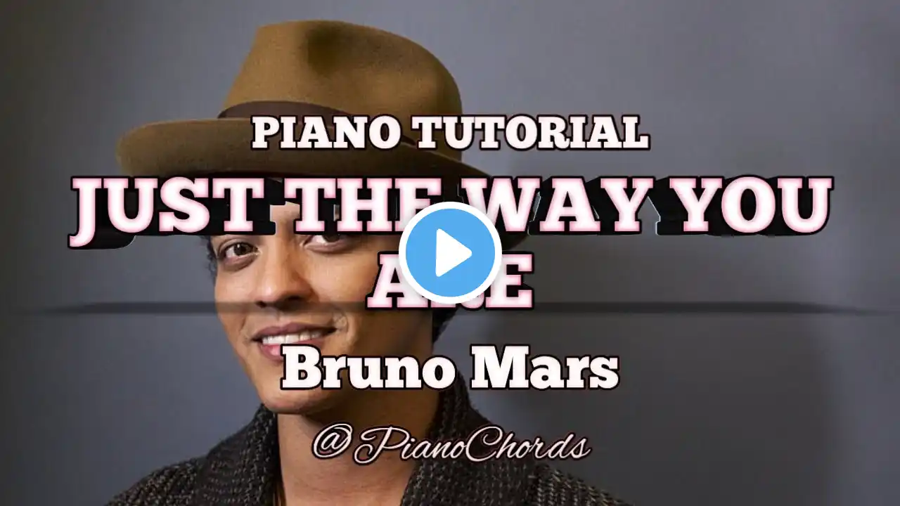 Just the way you are by Bruno Mars / Piano cover with chords #pianotutorial #learnpiano #music