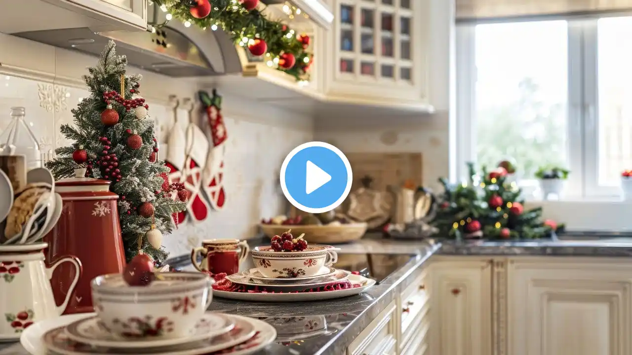 Elegant French Christmas Kitchen Decoration Trends: Bright decor Ideas for Holiday Season