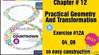 oxford new countdown book 8 third edition | chapter 12 |   Exercise 12A| Q4_Q9  complete