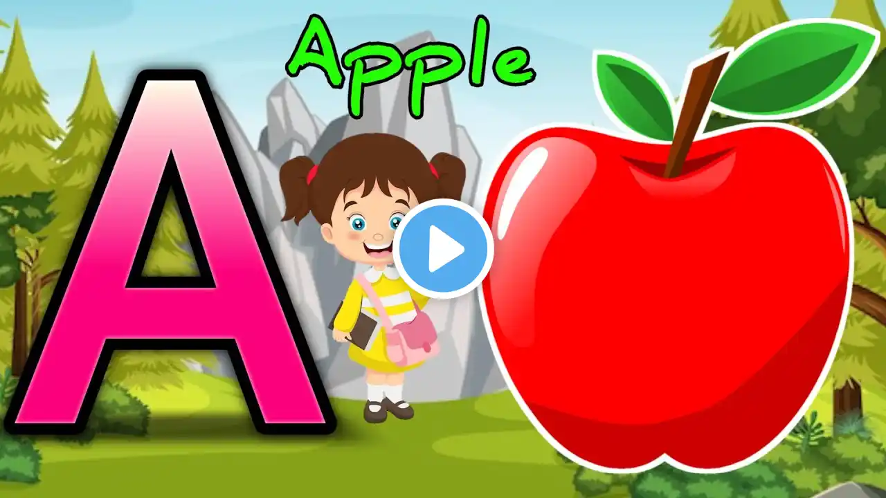 Phonics Sounds of Alphabets A to Z in English - A For Airplane - ABC Alphabet Songs with kids