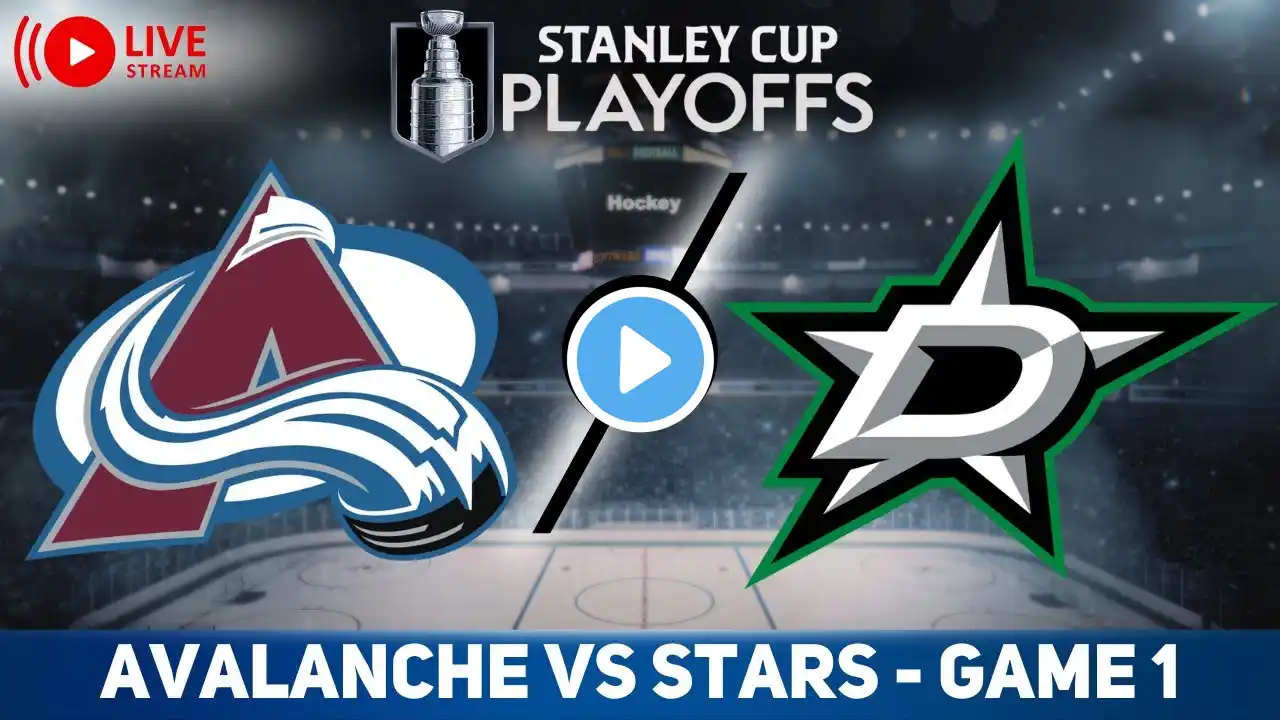Colorado Avalanche vs Dallas Stars GAME 1 LIVE GAME REACTION & PLAY-BY-PLAY | NHL Live stream