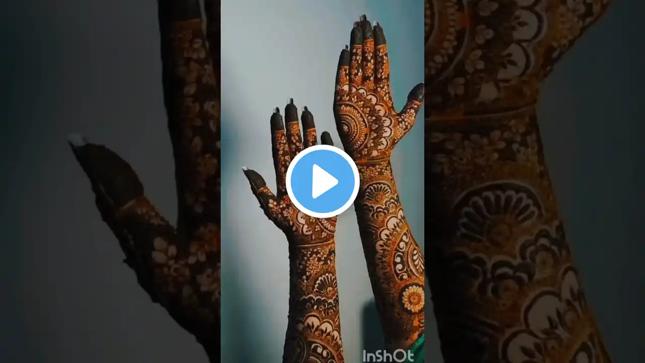 Beautiful Bridal mehndi designs| mehndi designs| mehndi ka designs #shortsfeed #mehndi #henna #cute