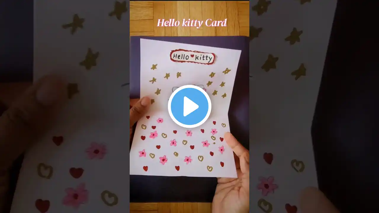 Hello kitty card Idea #diy #craft #shorts #cute #gift #hellokitty