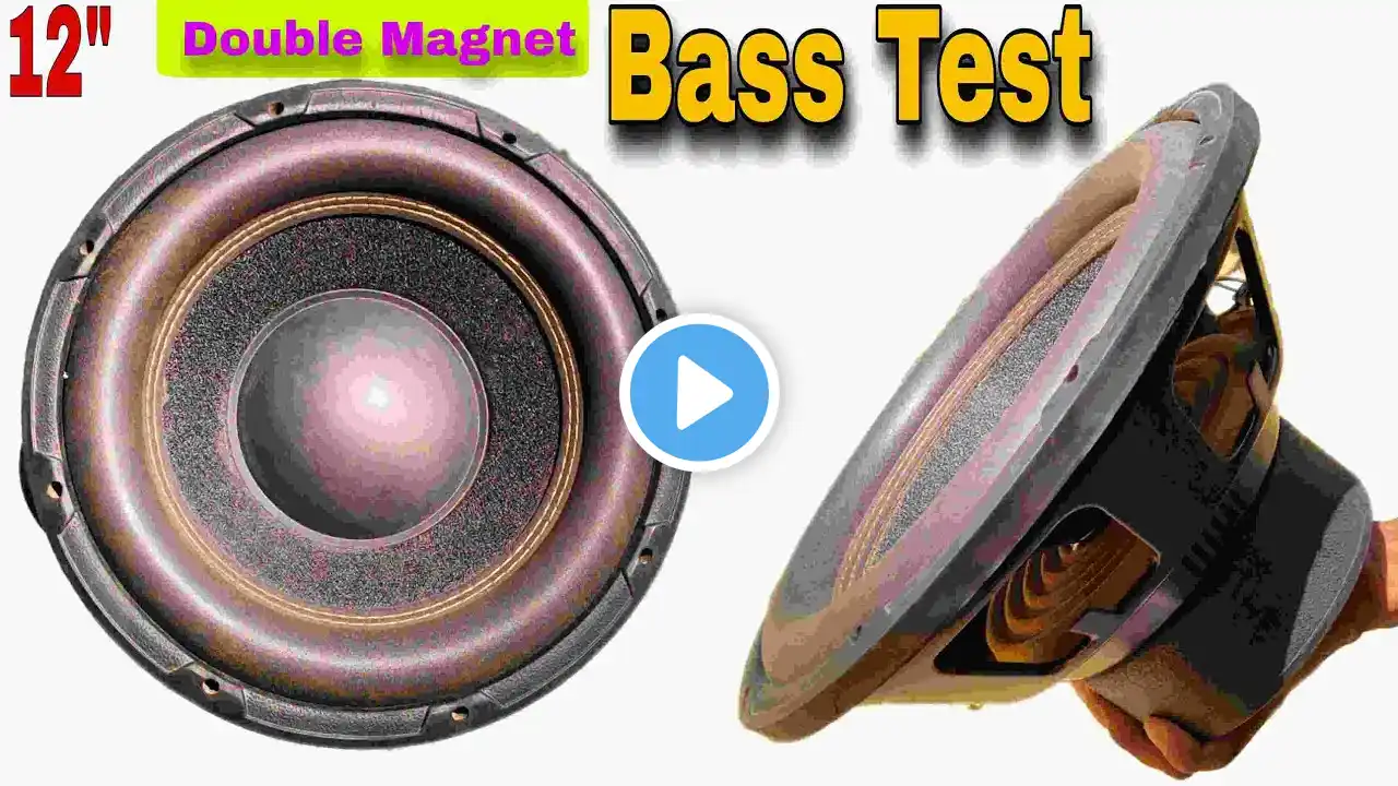 12 inch double magnet subwoofer bass test || 350w subwoofer bass test || dodj subwoofer