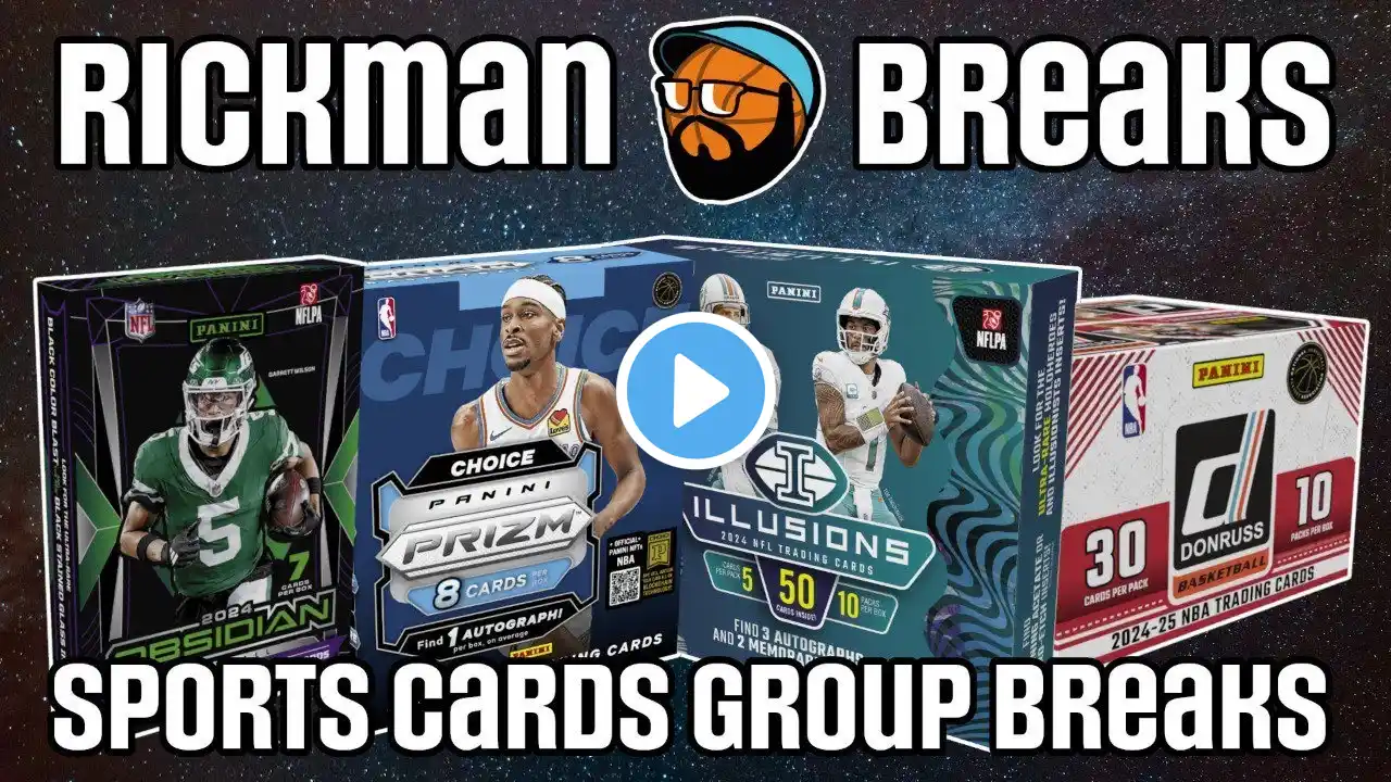 💥 SPOTS, TEAMS & FILLER VERFÜGBAR! 💥 Thursday Night Rickman LIVE Group Breaks | NBA 🏀 NFL 🏈 WWE