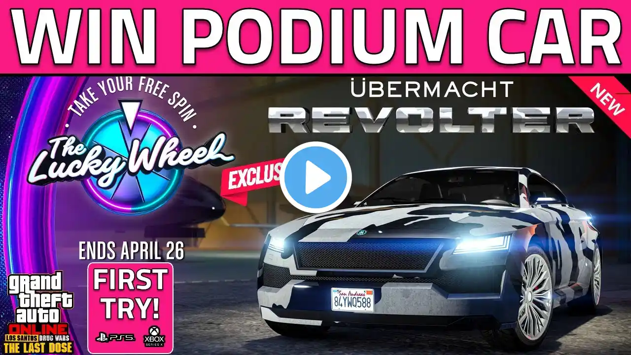 How To Win The Podium Vehicle Every Time in GTA 5! How to Get The Casino Car Lucky Wheel Spin Glitch