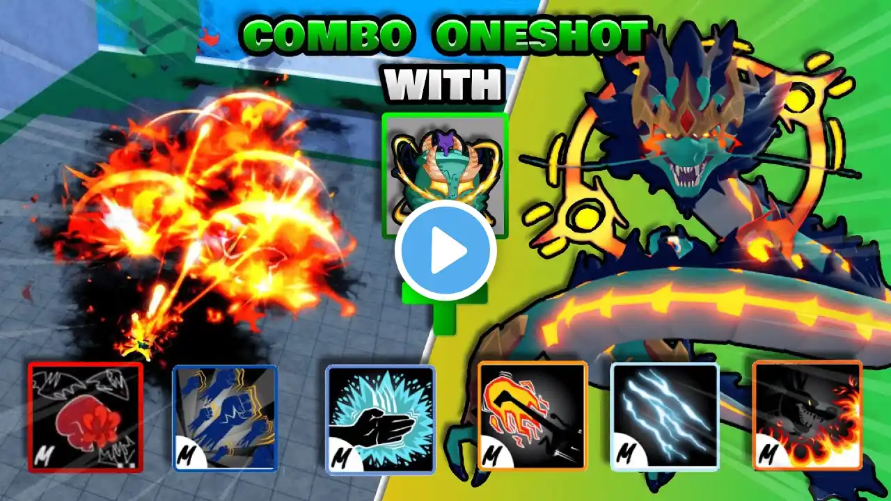 Dragon Rework Combo With All Melee | Blox Fruits update 21