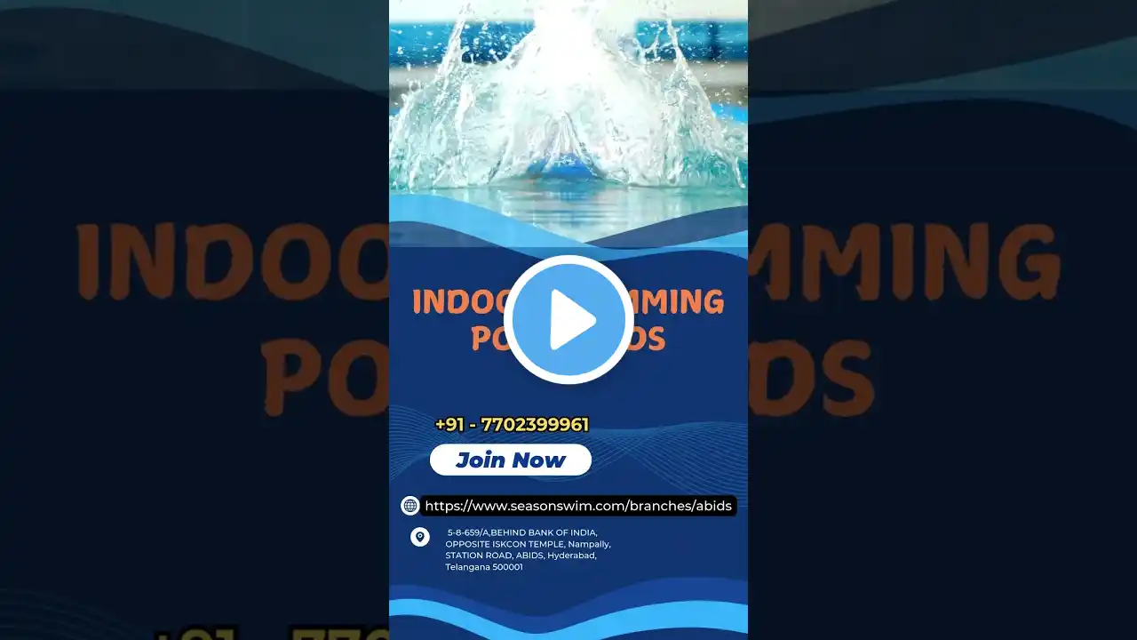 "Seasons Swim - Best Indoor Swimming Pool in Abids, Hyderabad | Coaching & Facilities"